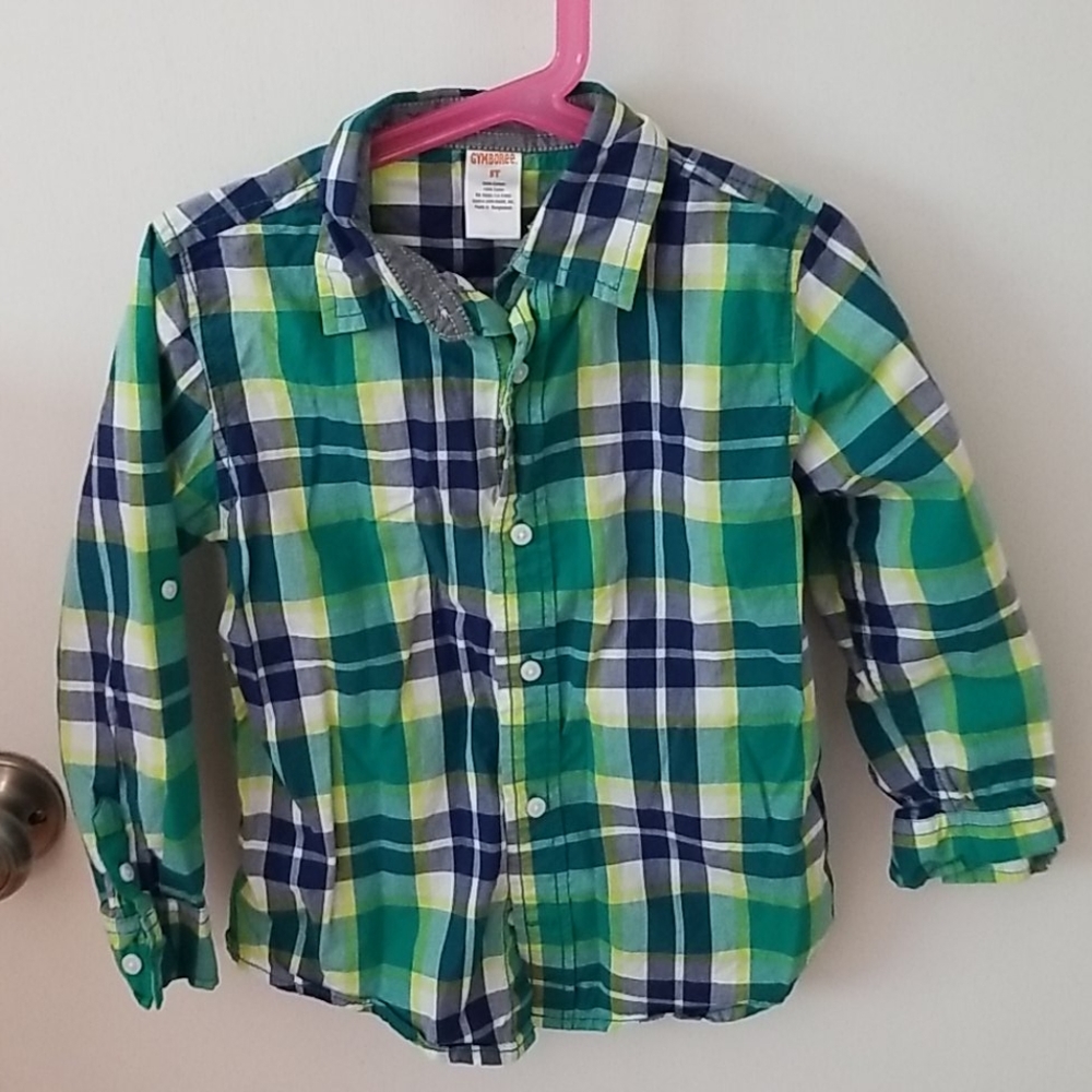 Gymboree plaid button down shirt